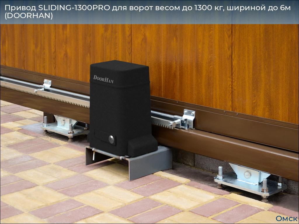 Привод SLIDING-1300PRO для ворот весом до 1300 кг, шириной до 6м (DOORHAN), omsk.doorhan.ru