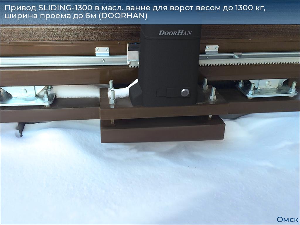 Привод SLIDING-1300 в масл. ванне для ворот весом до 1300 кг, ширина проема до 6м (DOORHAN), omsk.doorhan.ru