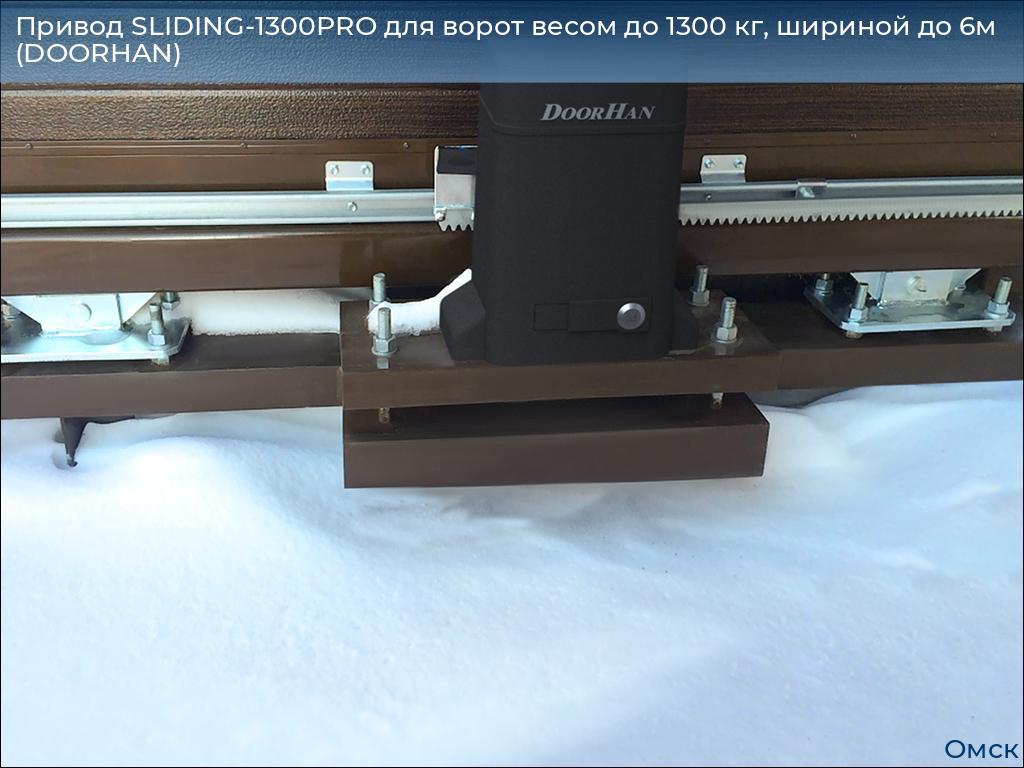 Привод SLIDING-1300PRO для ворот весом до 1300 кг, шириной до 6м (DOORHAN), omsk.doorhan.ru