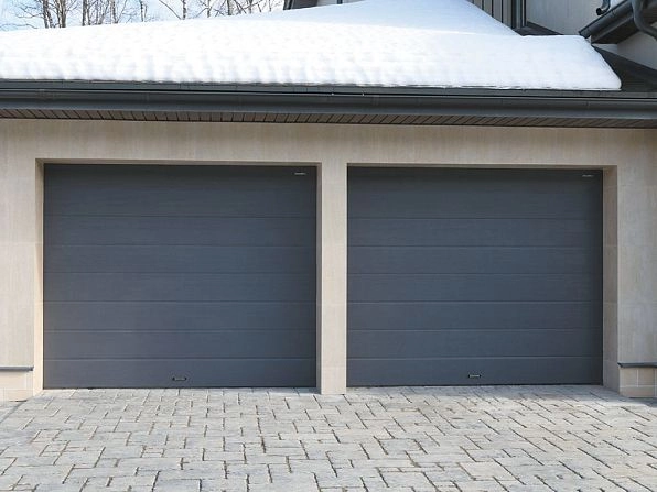 Секционные ворота 2500х2050 мм антрацитовые DoorHan rsd02, tara.doorhan.ru